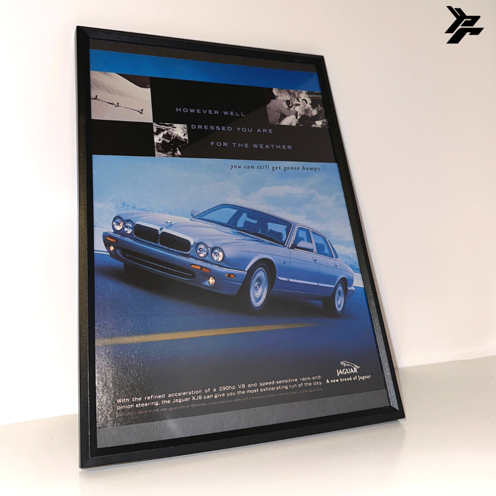 Jaguar xj8 framed ad