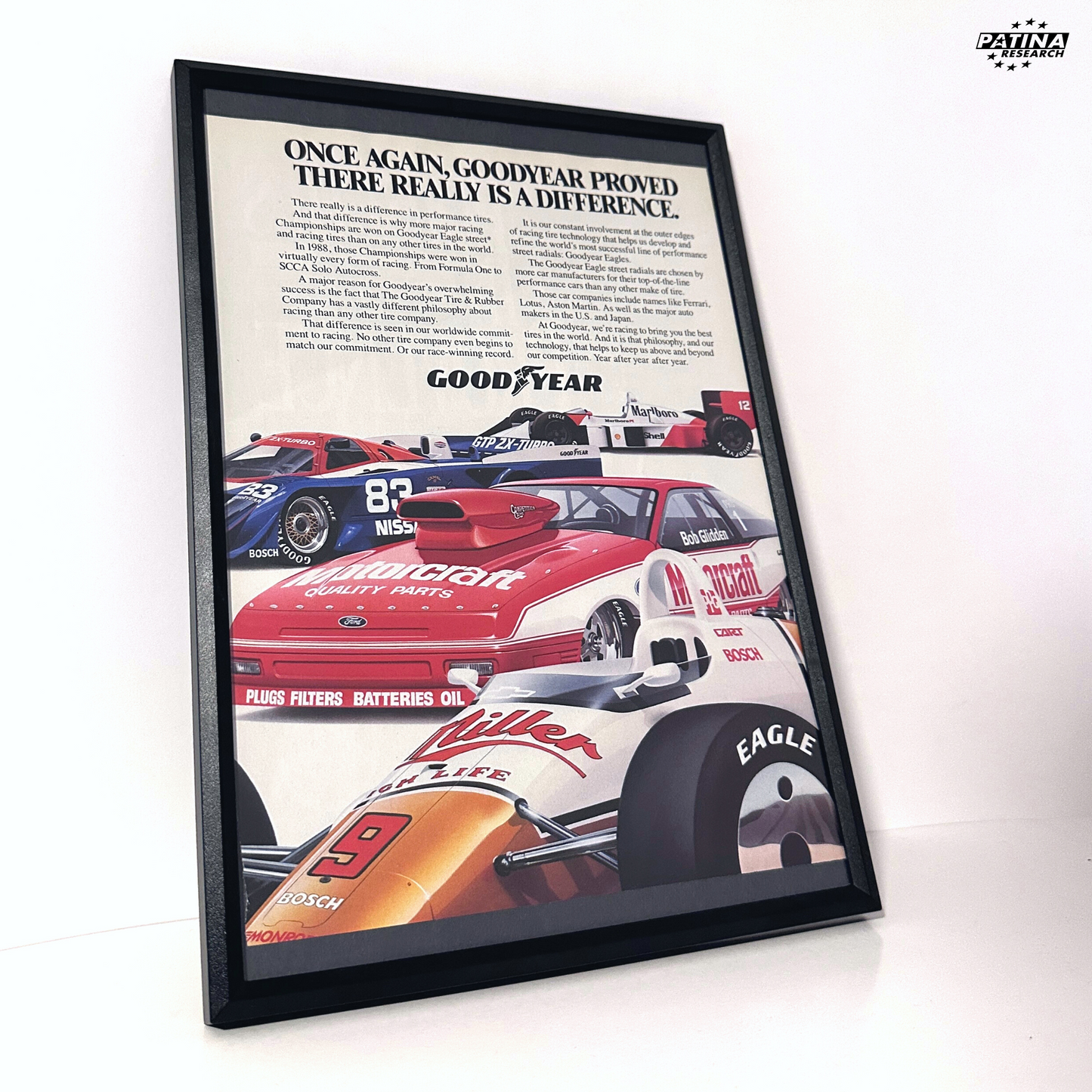 Goodyear really is difference scca framed ad