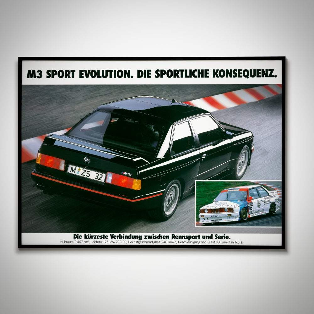 bmw e30 M3 Sport Evolution Poster