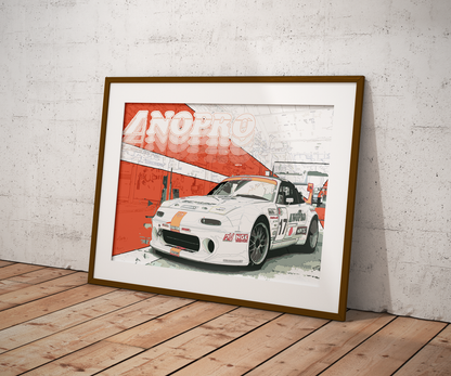 The NOPRO miata na poster by Dcuatrogallery