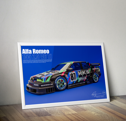 ALFA ROMEO 155 V6 TI HKS DTM BY DAVIDE VIRDIS poster