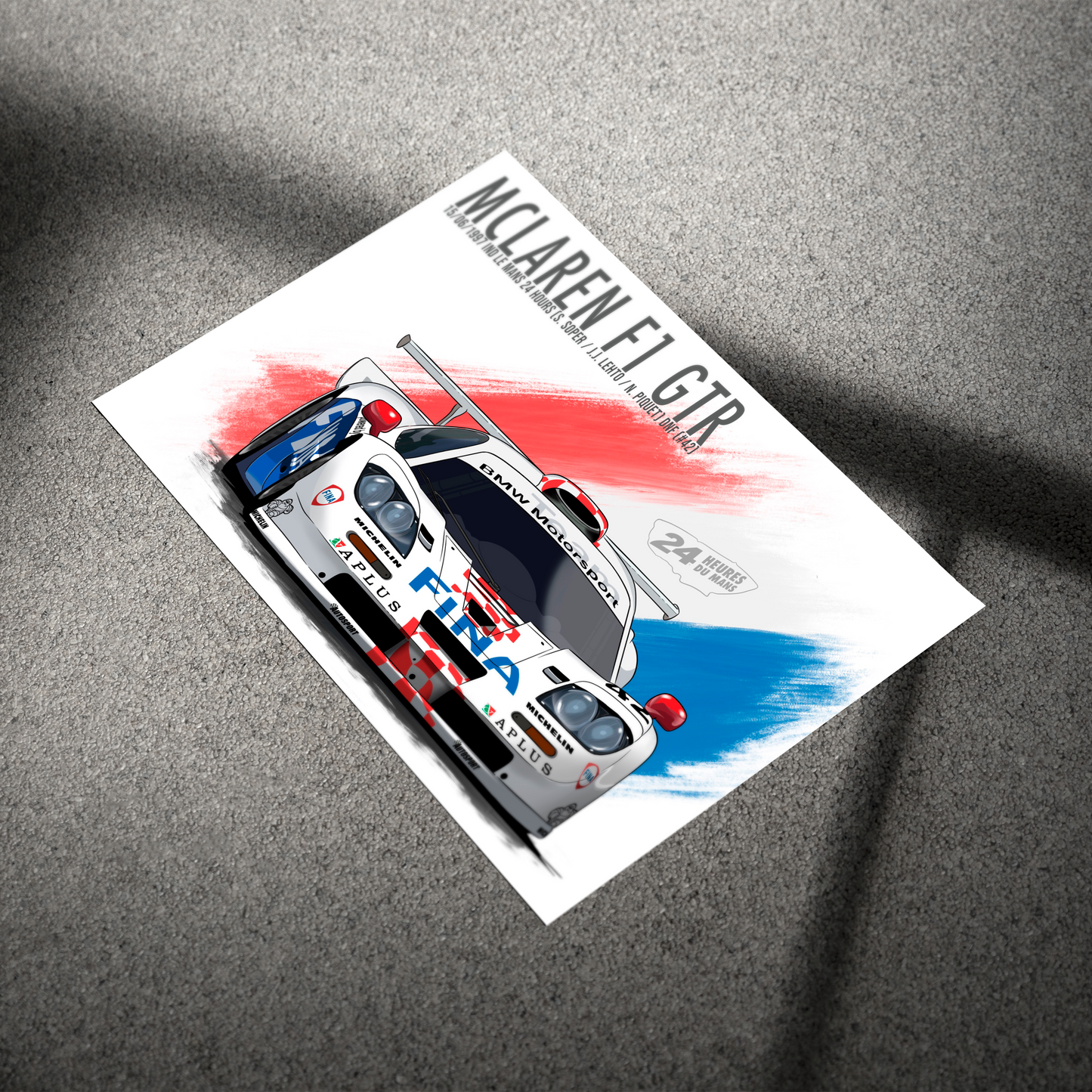Mclaren F1 GTR 1997 24 Hours of Le Mans poster