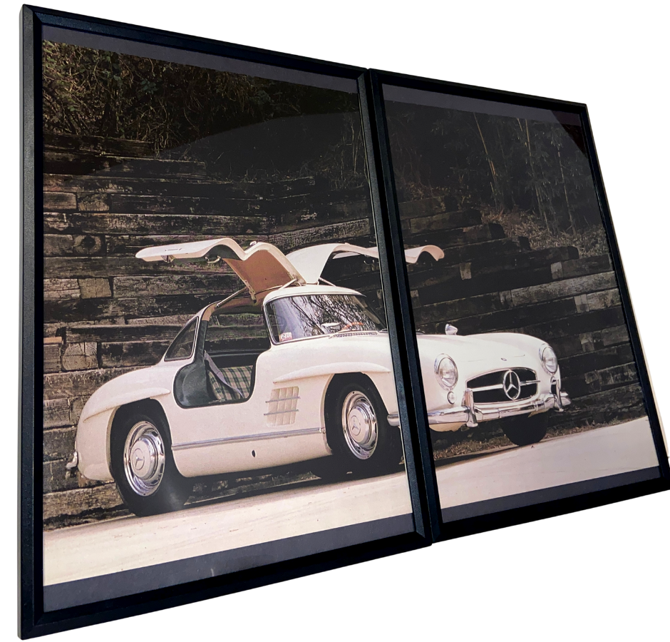 Mercedes gullwing framed ad