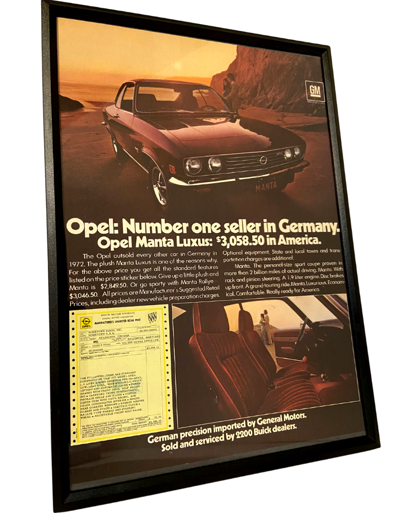 Opel : Number one seller in germany framed ad