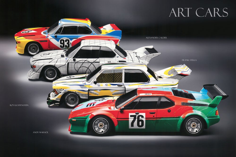 BMW art car poster