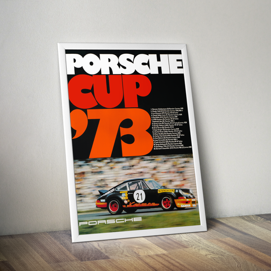 Porsche Cup '73 Factory racing poster