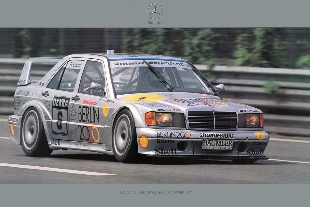 Deutsche Tourenwagen Masters Mercedes Dekra  1992 poster