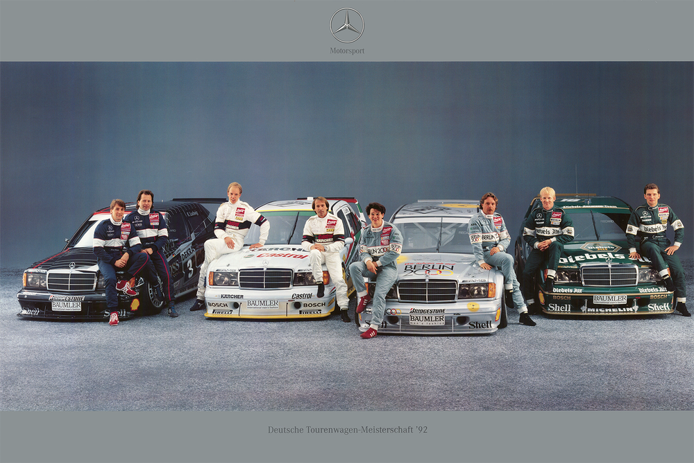 Deutsche Tourenwagen Masters Mercedes 1992 poster Patina Research