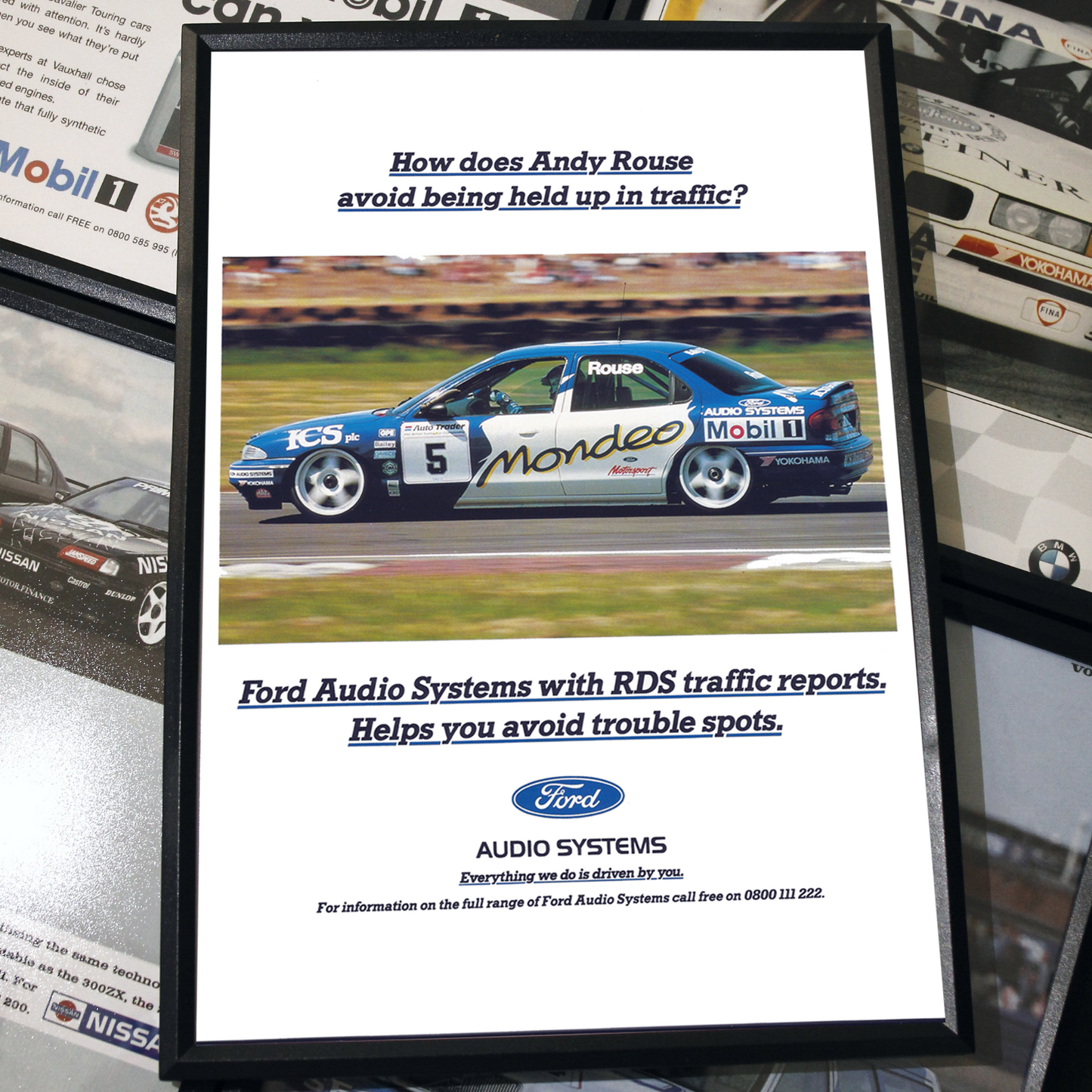 Ford Mondeo Andy rouse framed ad