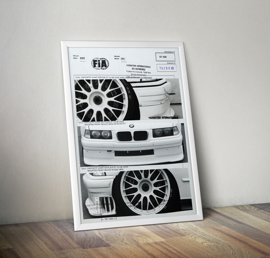 BMW Motorsport original factory poster for the ALMS series - l'art et  l'automobile