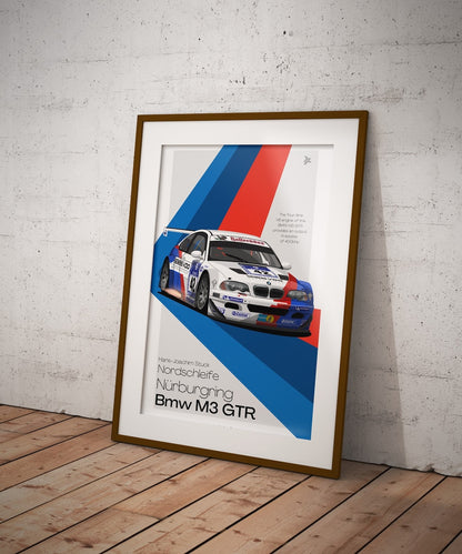 Bmw e46 M3 GTR poster