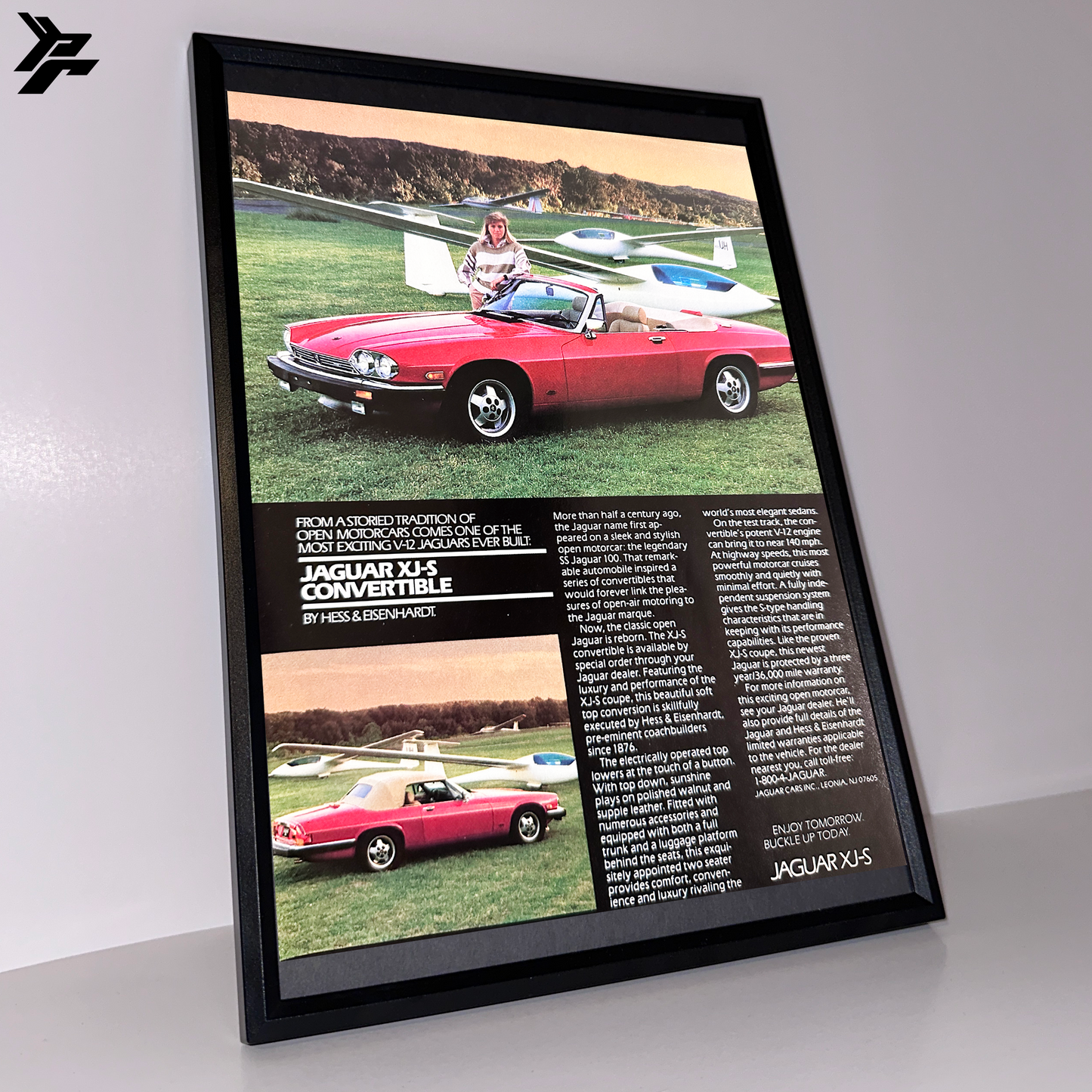 Jaguar Xj-s framed ad