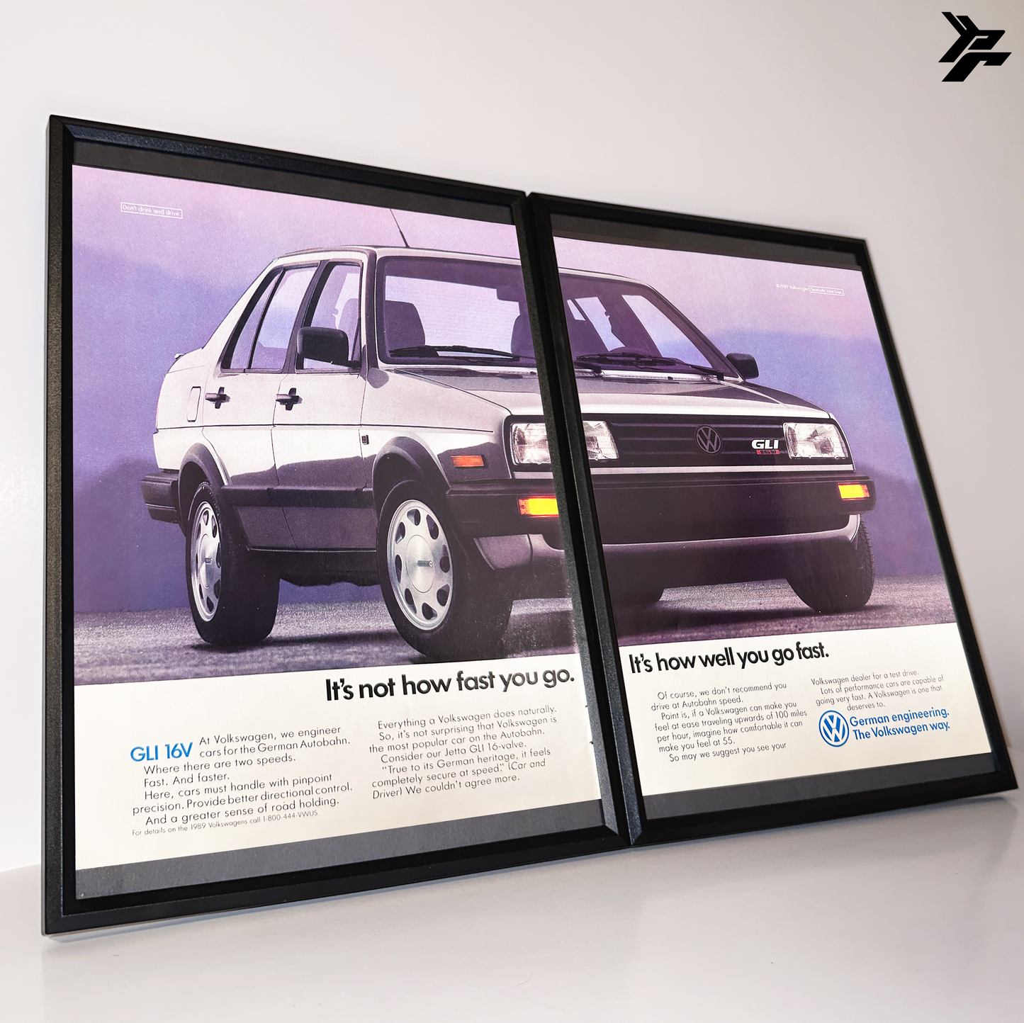 Volkswagen mk2 jetta how fast framed ad