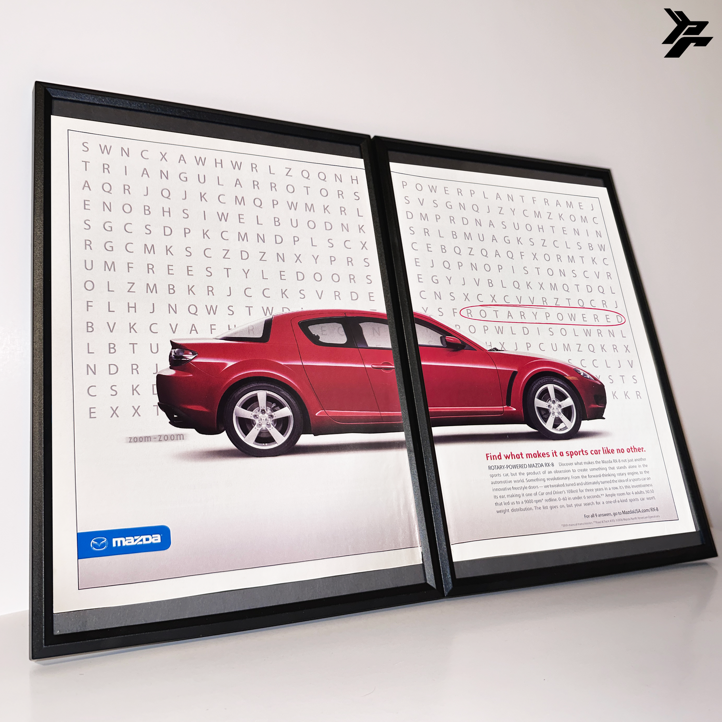 Mazda rx-8 a sports car like no other framed ad
