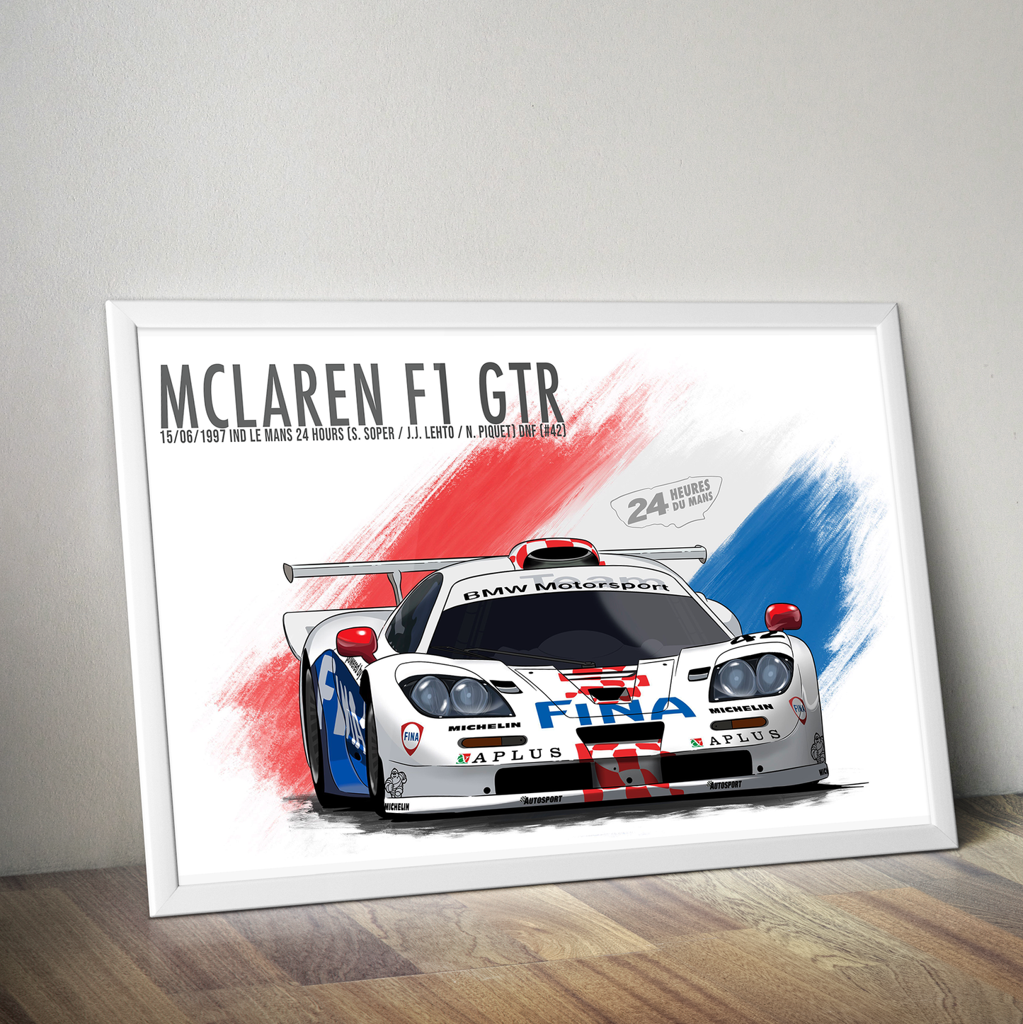 Mclaren F1 GTR 1997 24 Hours of Le Mans poster