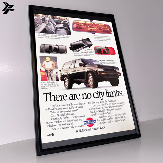 Nissan There are no limits framed ad