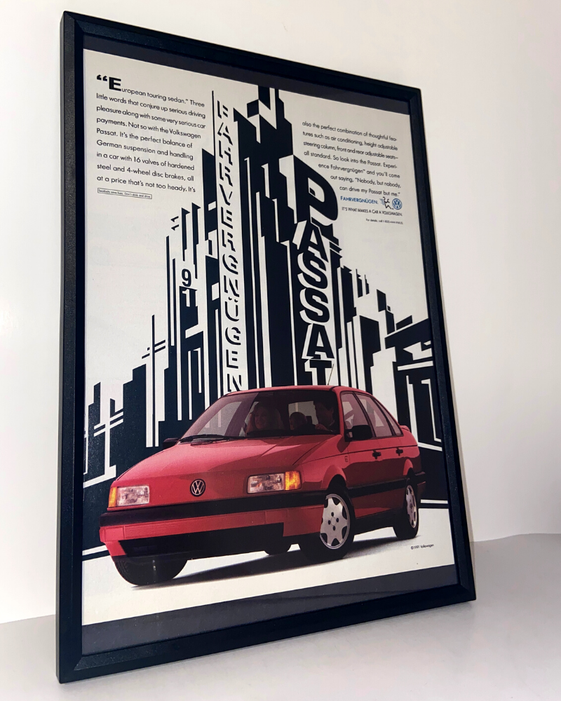 Volkswagen passat touring sedan framed ad