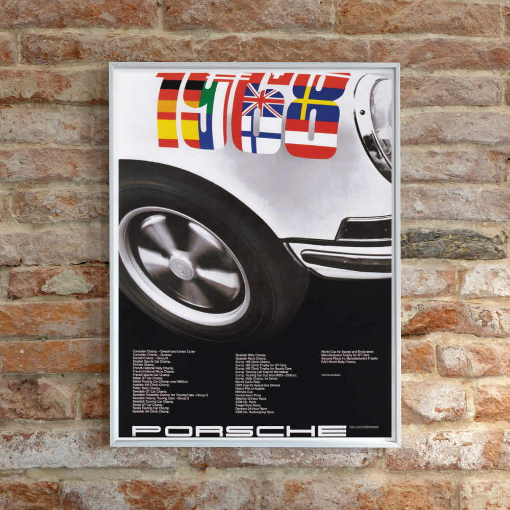 Porsche 1968 73rs poster
