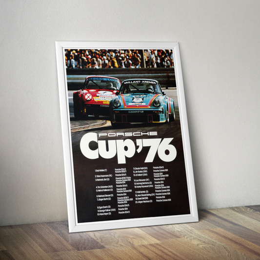 Porsche Cup '76 Factory racing poster