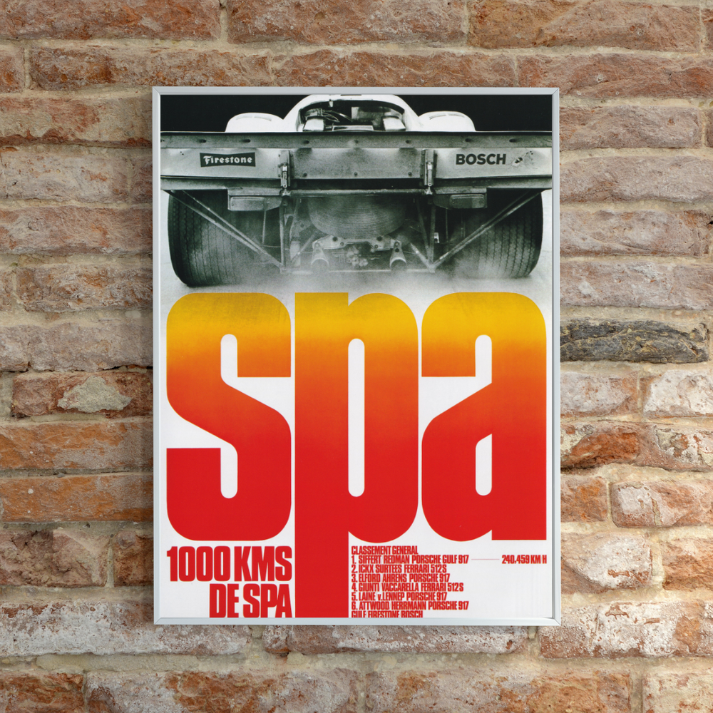 Porsche SPA 1000kms poster