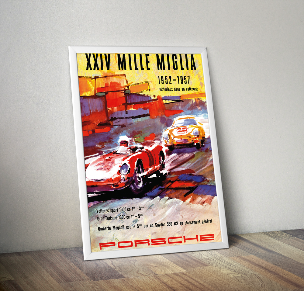 XXIV Mille Miglia Porsche poster